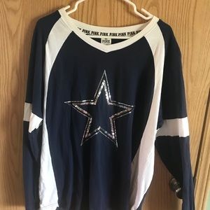 Dallas Cowboys pink shirt size large